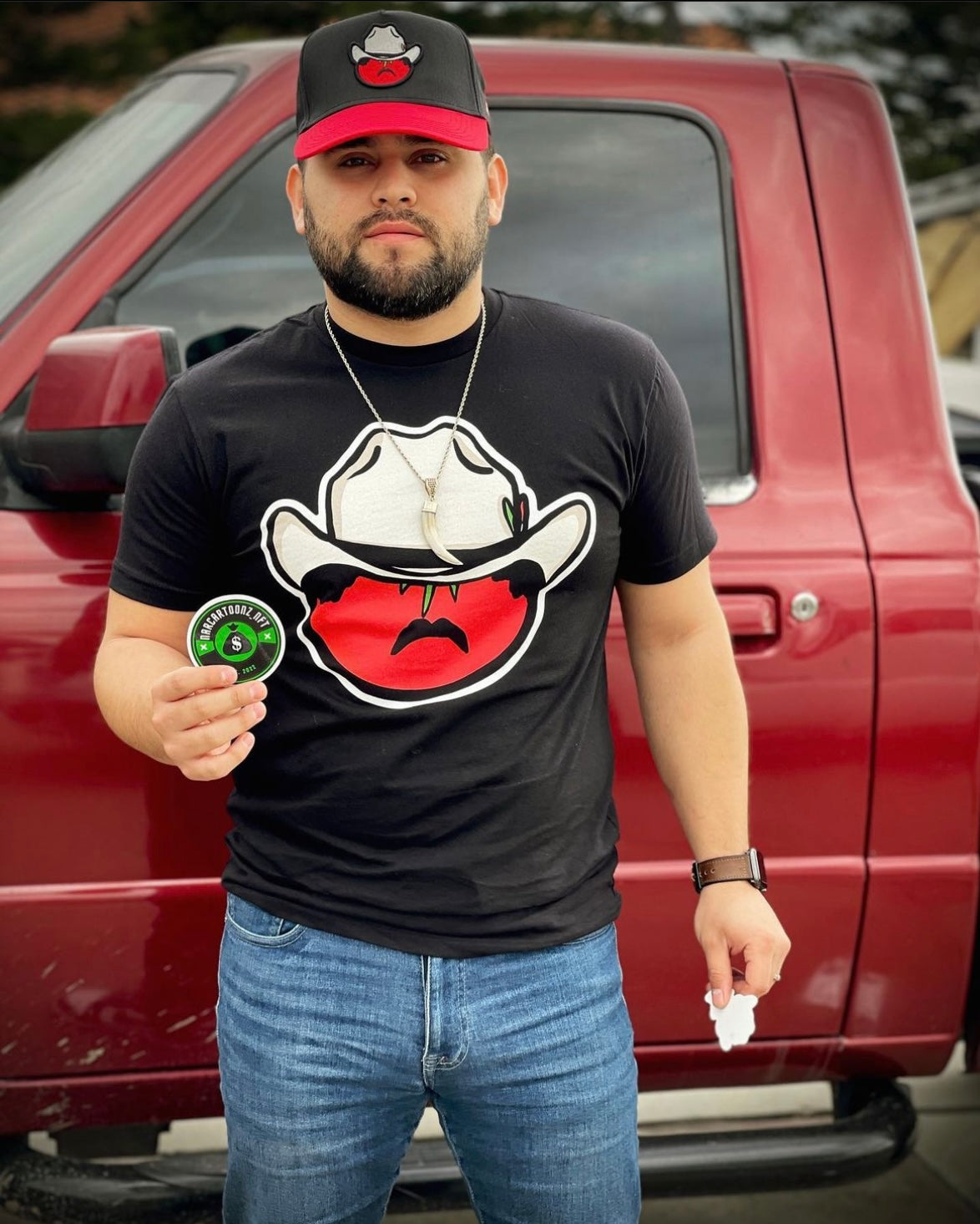 ''El Tomate Ranchero" Curved Brim Hat