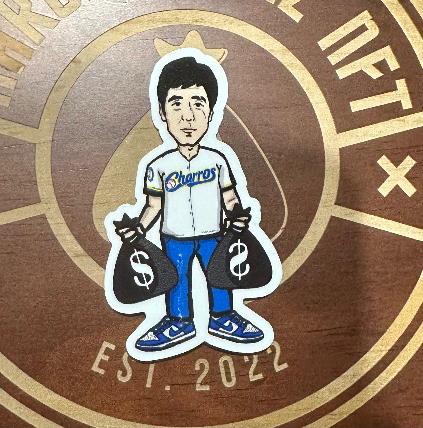 Cara cortada “Charros” sticker