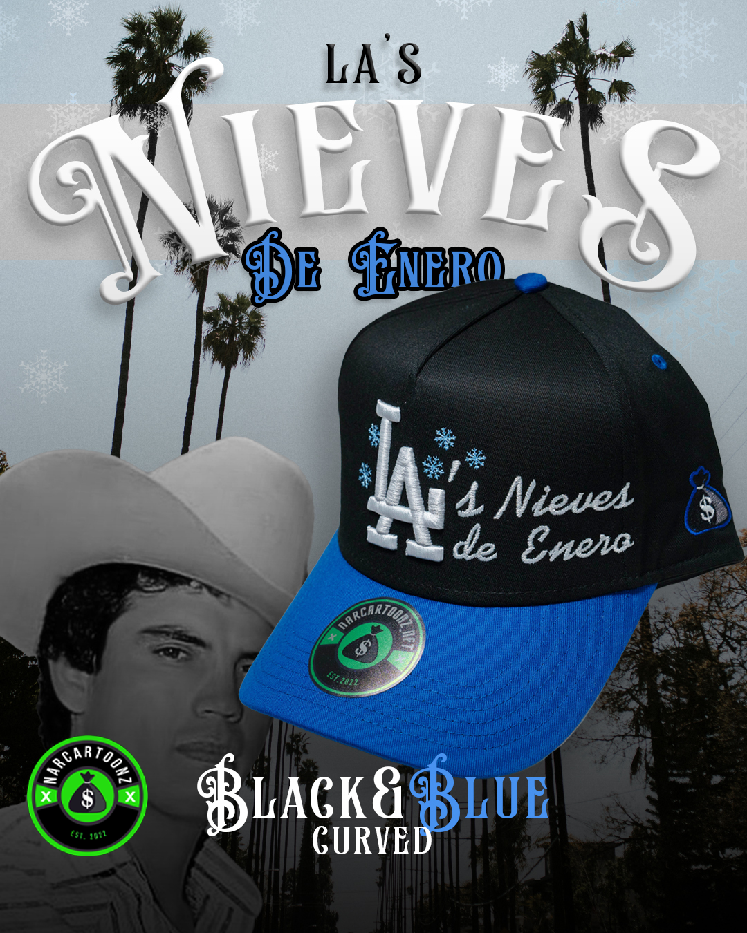 LA’s nieves de enero Curved Brim