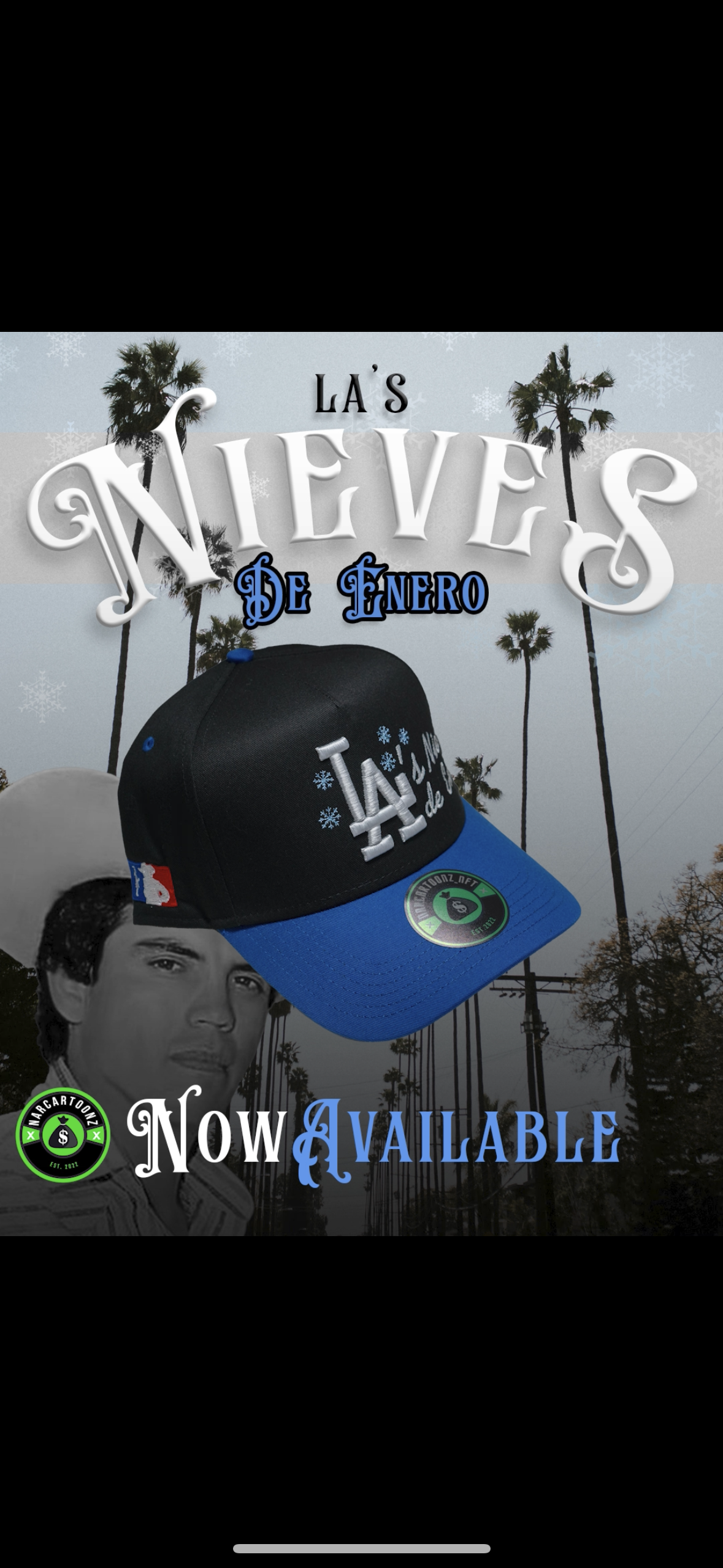 LA’s nieves de enero Curved Brim