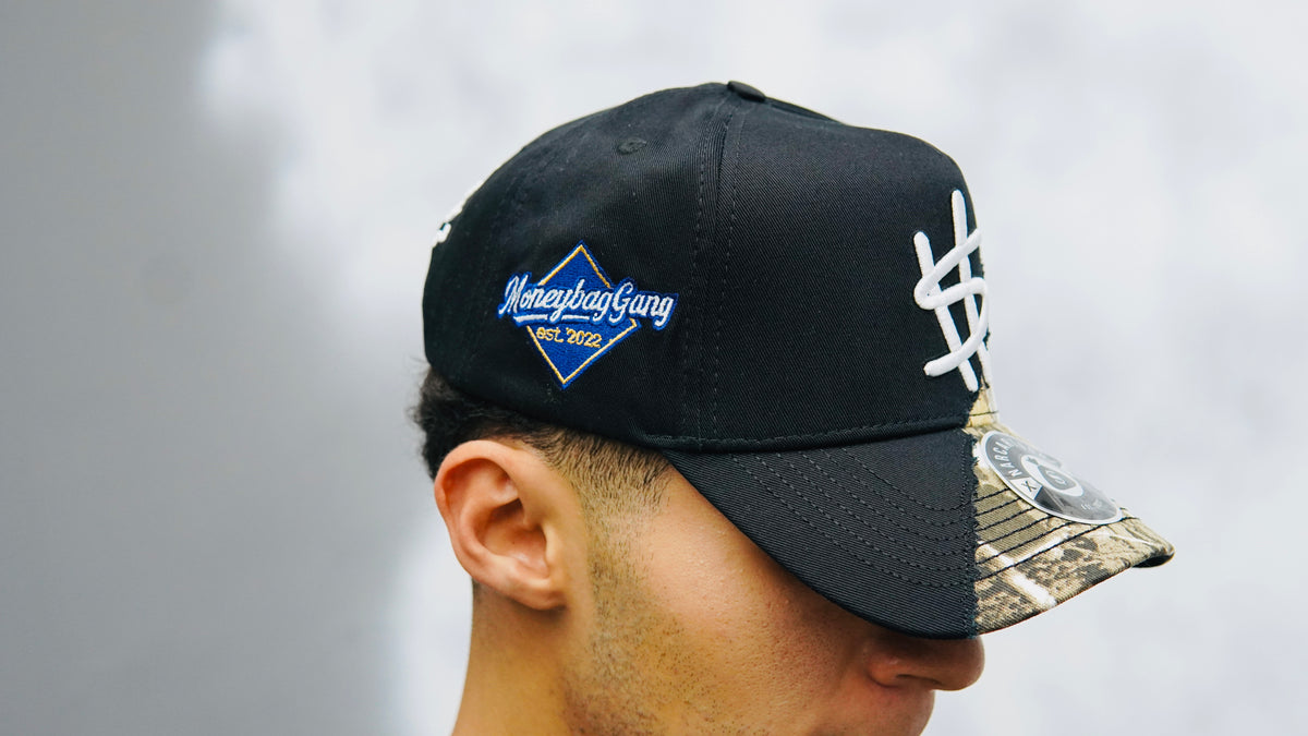 Half Camo Half Black Hat