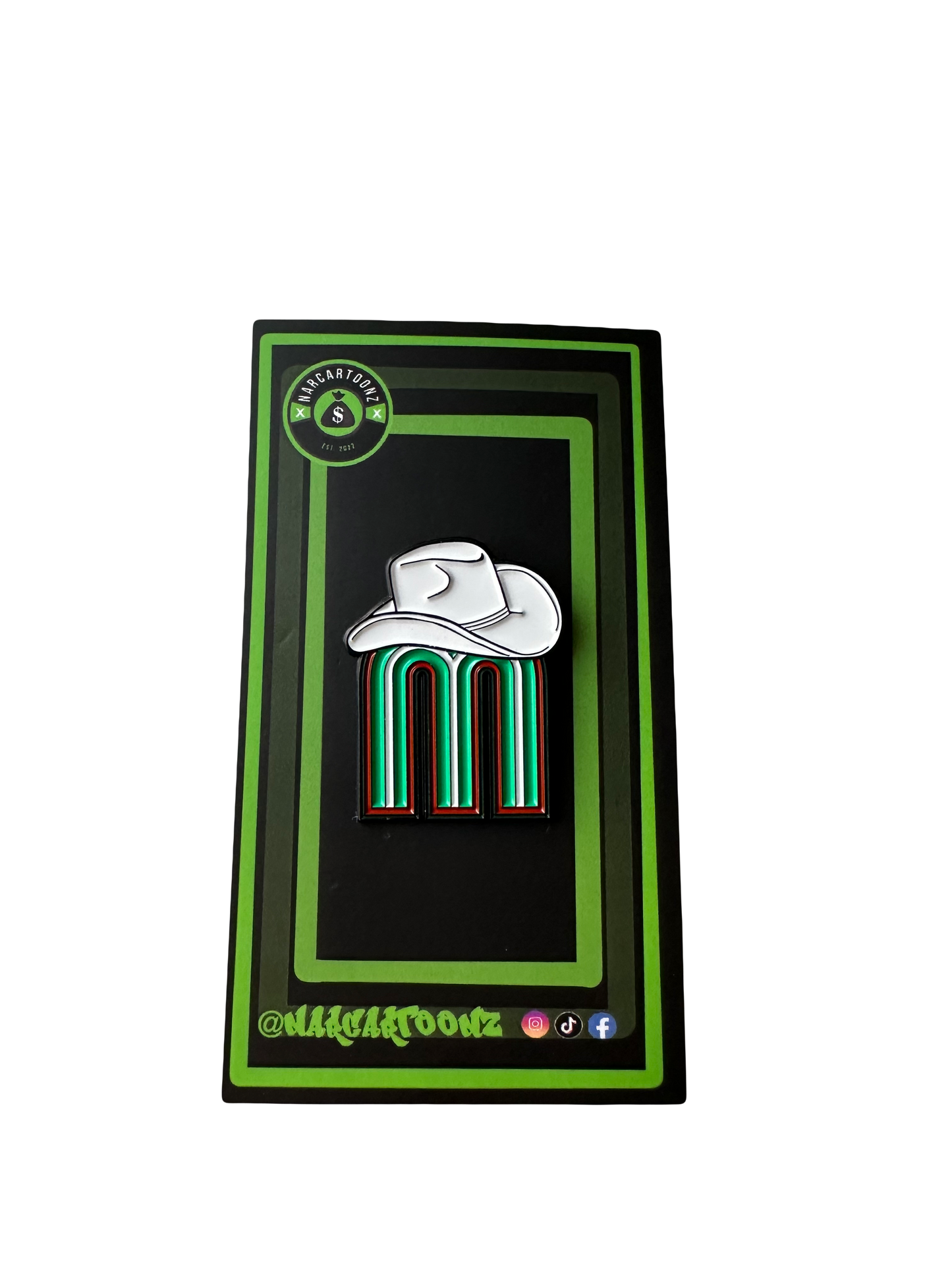 M Sombrero Pin