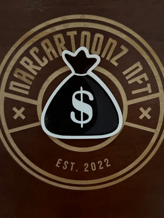 Narcartoonz Money Bag Sticker