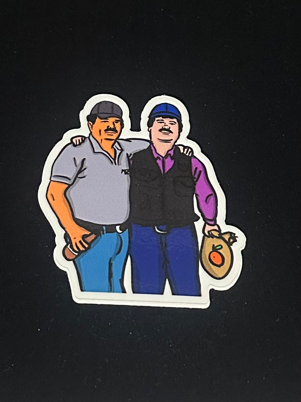 2 Compadres Sticker